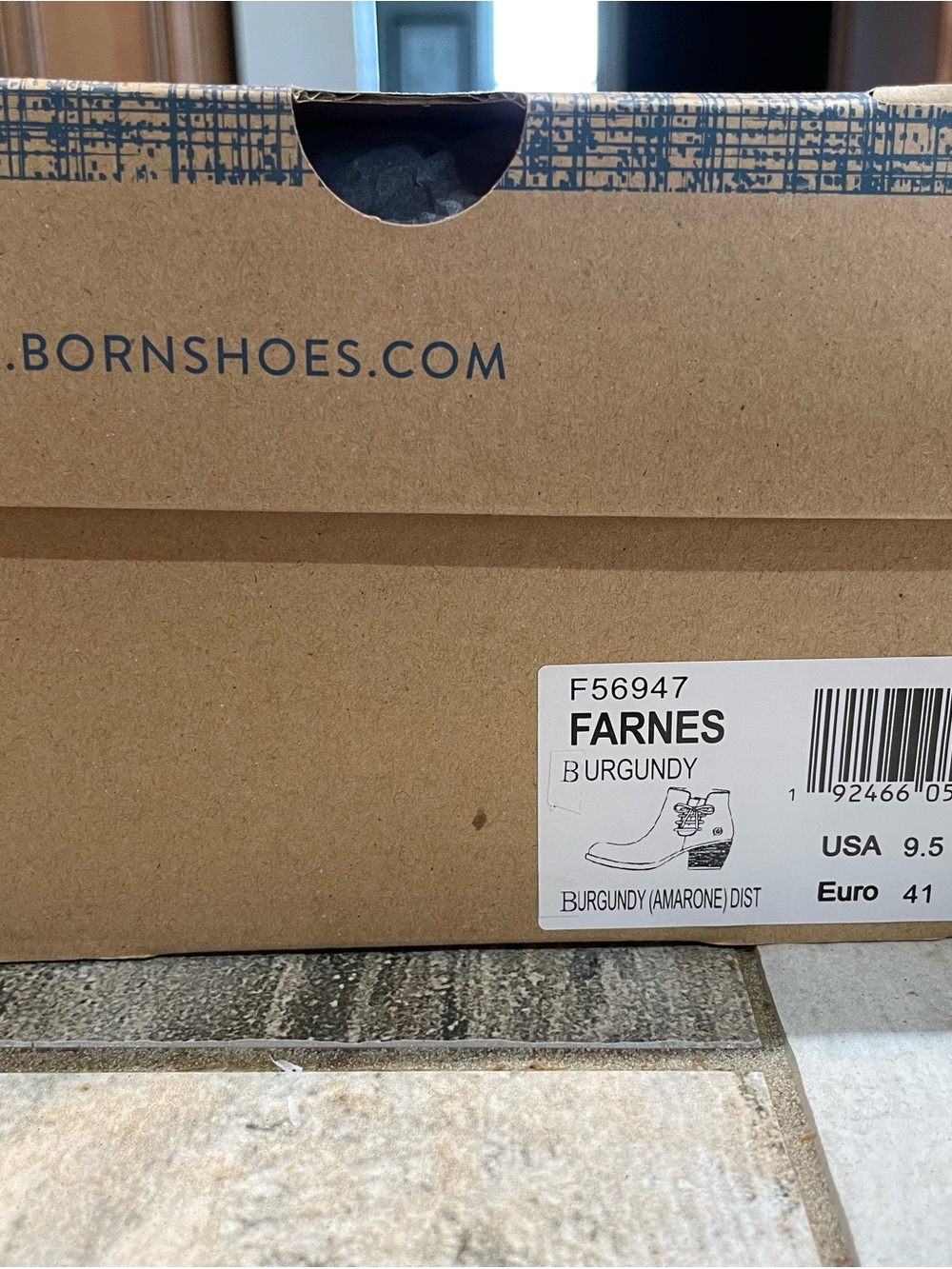Born Women’s Farnes Ankle Boot in Burgundy